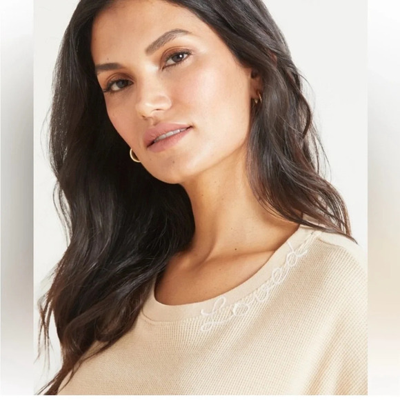 Sundry by Evereve Women’s Thermal Loved Shirt Size 2 Fits Approx Medium - Picture 1 of 11